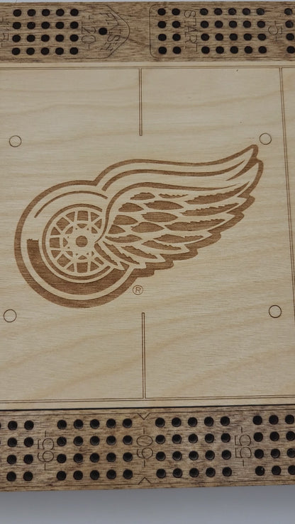 Ice Hockey Cribbage Board