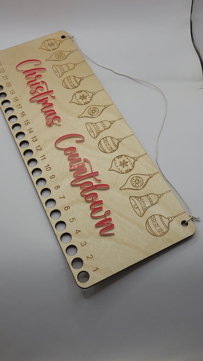 Candy Cane Countdown - Hanging Ornaments