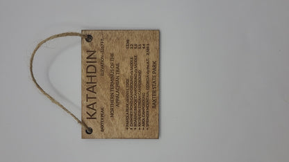 Mount Katahdin Summit Sign Ornament