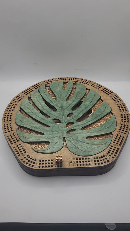 Monstera Leaf Cribbage