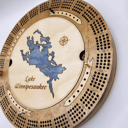 Lake Winnipesaukee Cribbage Board