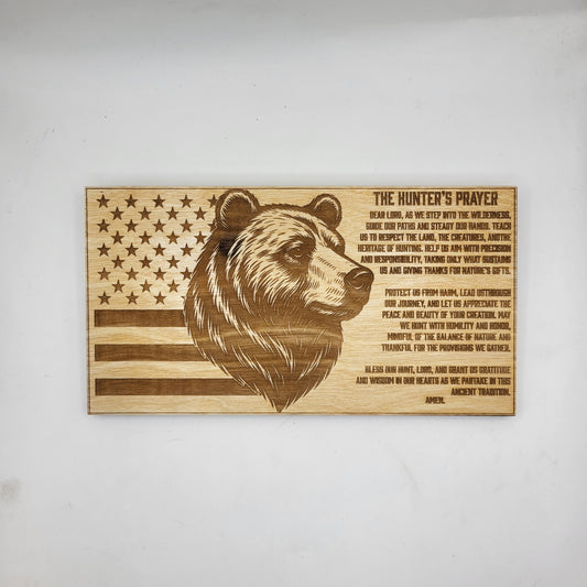 Bear Hunters Prayer Sign 1