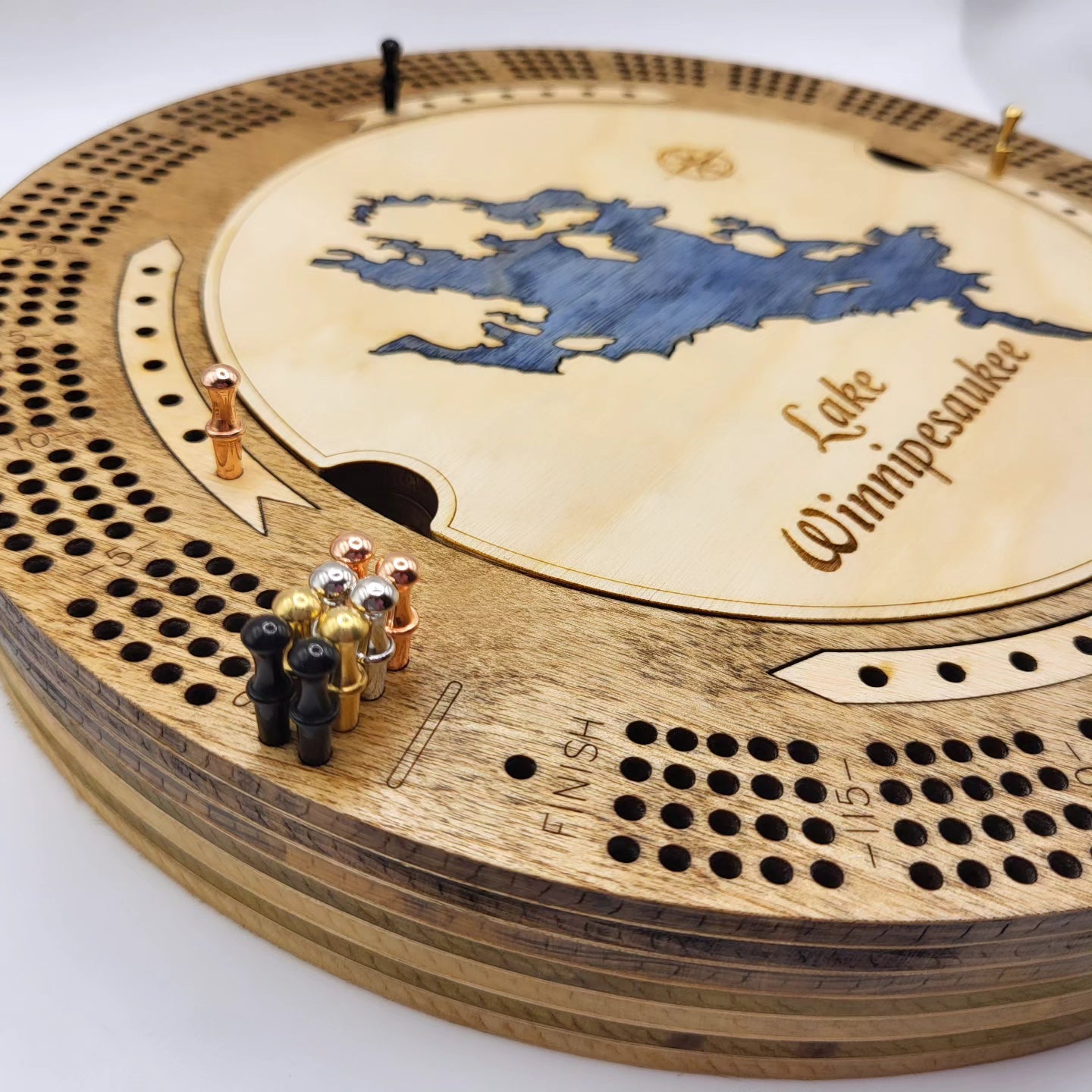 Lake Winnipesaukee Cribbage Board