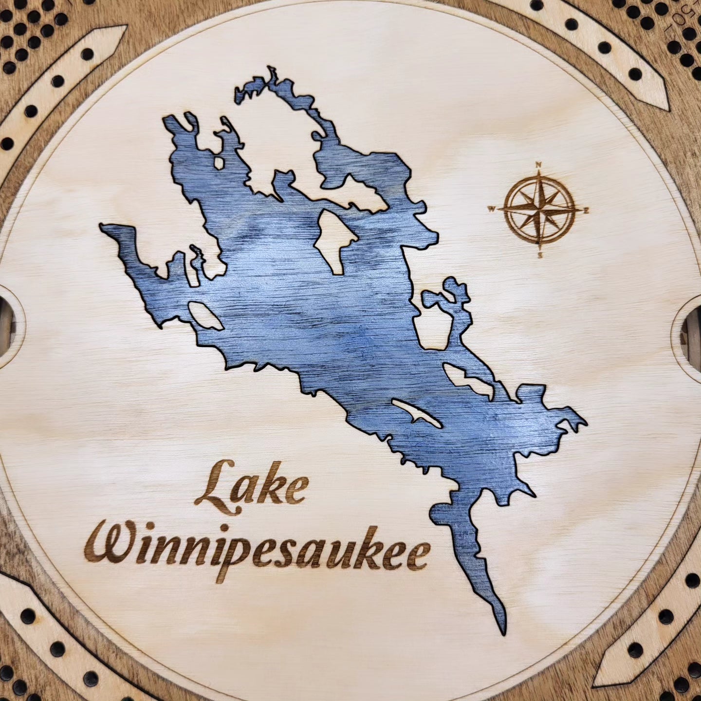 Lake Winnipesaukee Cribbage Board