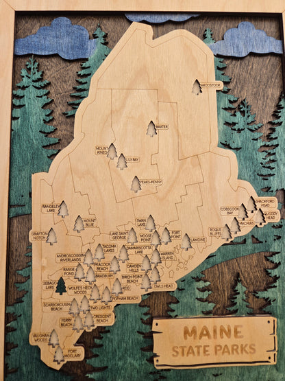 Maine State Park Tracker