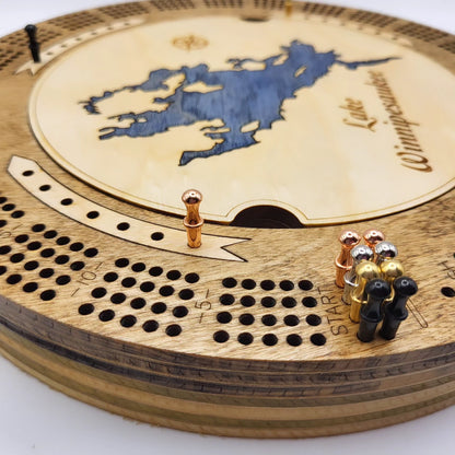 Lake Winnipesaukee Cribbage Board