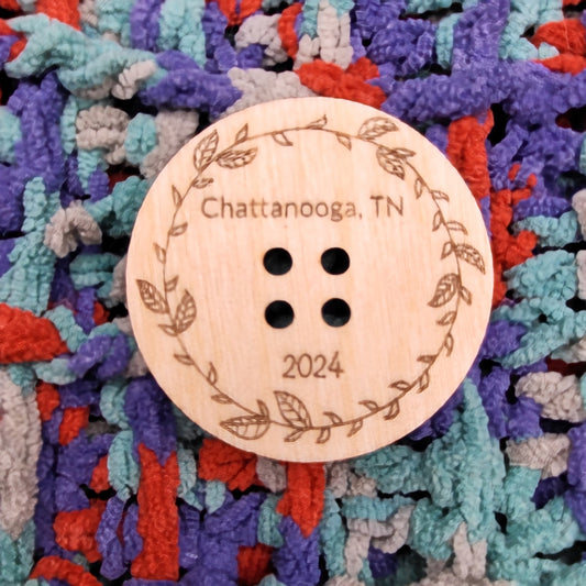 Personalized Temperature Blanket Button