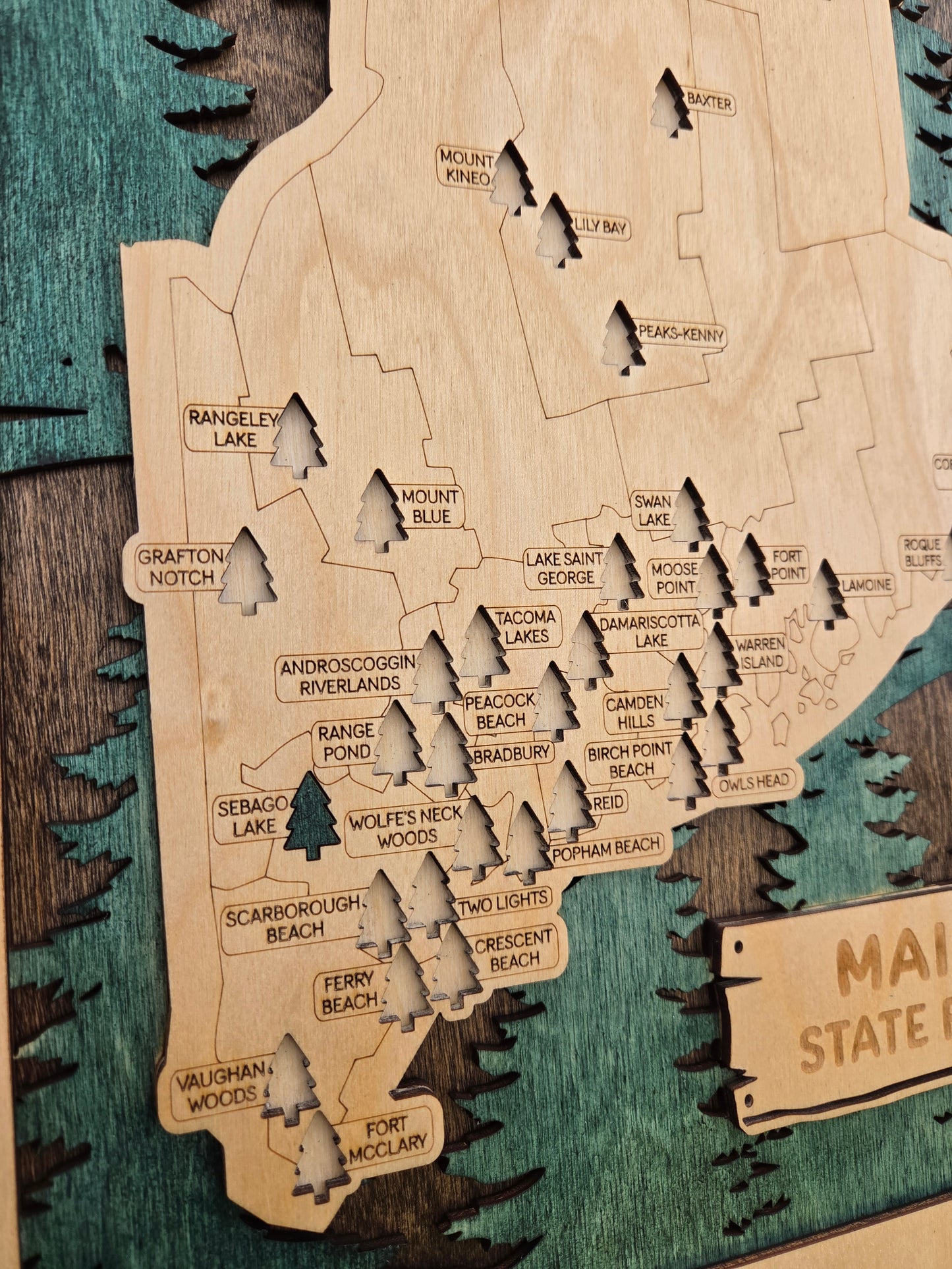 Maine State Park Tracker