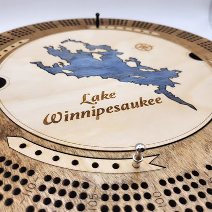 Lake Winnipesaukee Cribbage Board