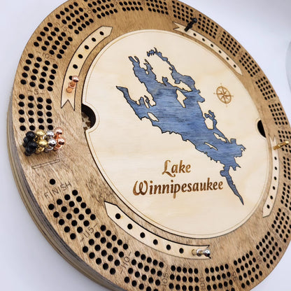 Lake Winnipesaukee Cribbage Board