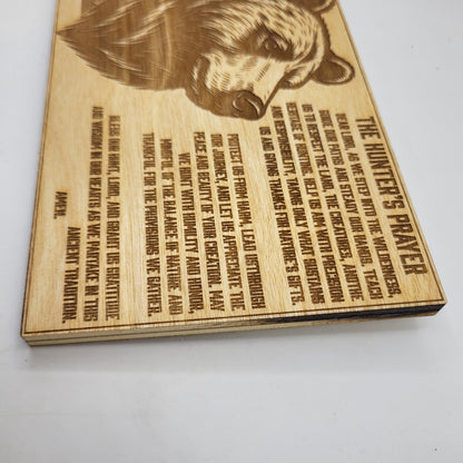 Bear Hunters Prayer Sign 1