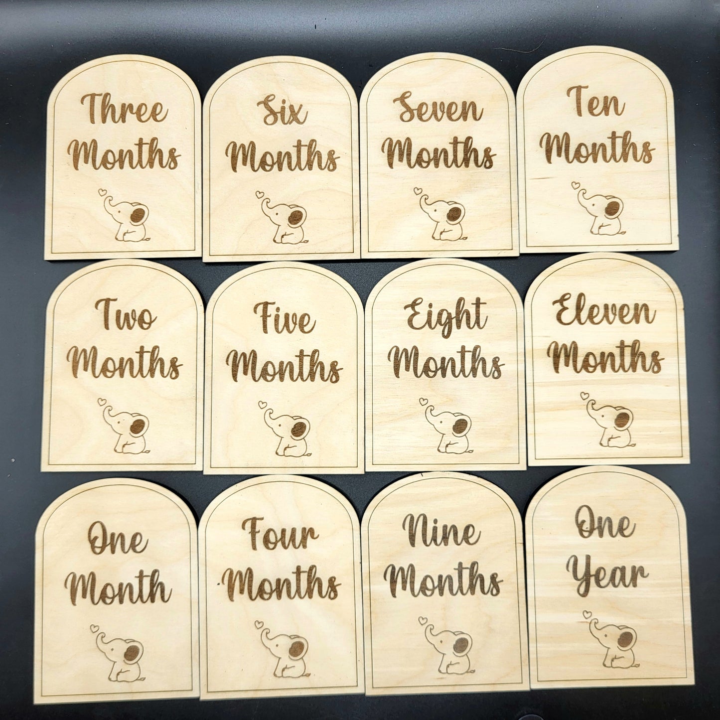 Baby Milestone Month Set Arch