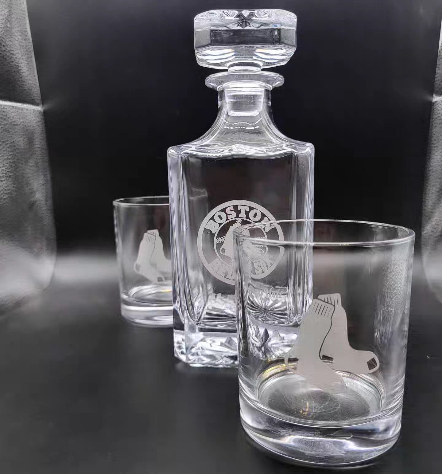 Engraved Decanter Set