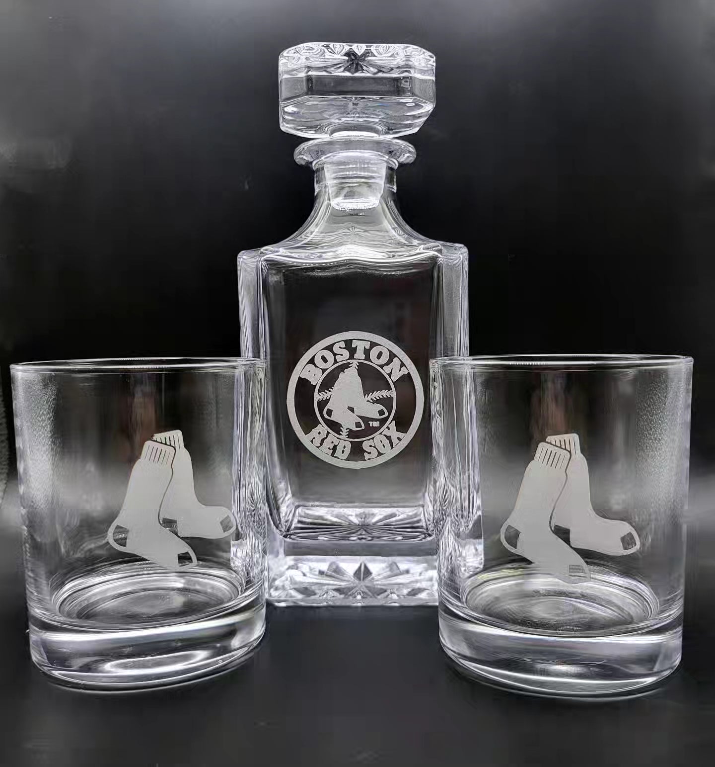 Engraved Decanter Set