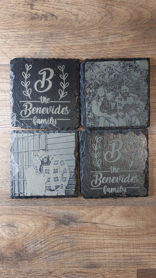 Engraved Slate Coasters