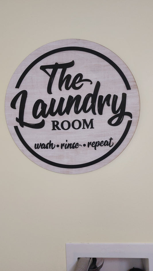 Laundry room sign
