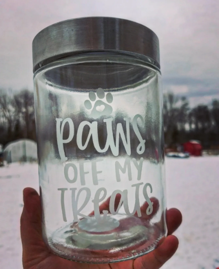 Pet treat jar